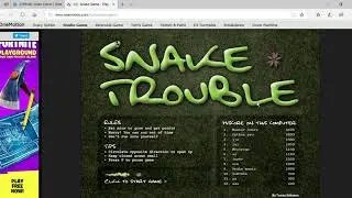 Playing Snake Trouble Gameplay #2