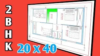 20x40 house plan | 20 by 40 house plan with car parking | 800 sqft house plan | #PatidarEngineer