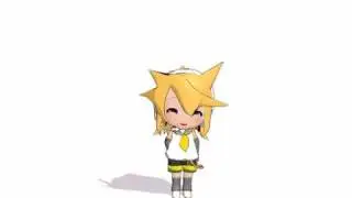 Chibi Nendroid Len [[MMD]]