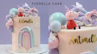 Pastel de Peppa pig | pastel doble alto | Fiorella cake