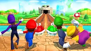 Mario Party 9 (Master CPU) Mario vs Waluigi vs Luigi vs Wario