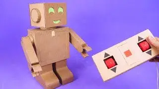 AMAZING RC ROBOT FROM CARDBOARD E DC MOTOR