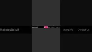 Animated Menu Using HTML CSS & JavaScript | Shorts.