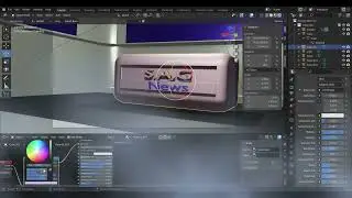 NEWS ROOM in  BLENDER tutorial