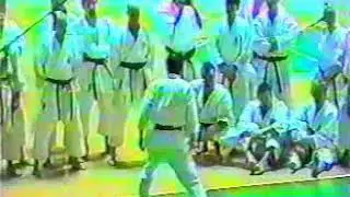 Yahara Mikio sensei. Eiji Maeda sensei. Kata Bassai-dai.