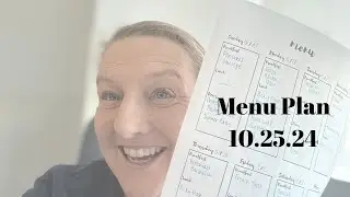 Weekly Menu Plan 10.25.24