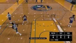 NBA 2K22 Dribling practice against steph curry