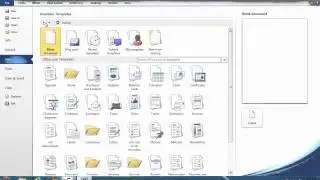 How to Create a new document in Microsoft Word 2010