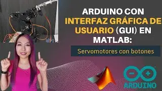 Control de arduino mediante GUI en Matlab: Led's y servomotores con botones