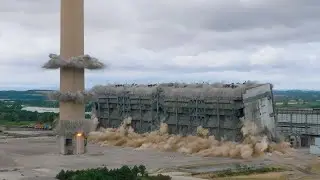 Sky Revolutions and DSM Demolitions Bolier House & Chimney blowdown