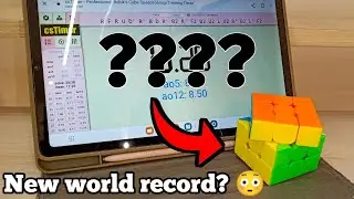 Solving 3x3 WORLD RECORD scramble || Got a new PB!! 😱 