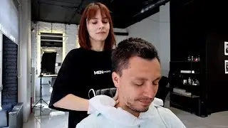 ASMR Calming massage and facial by Barber Olesiya