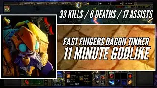Dota 1 - 11 Minutes Godlike Tinker Pub Game | Warcraft 3