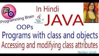 Programs with Class and Object:Java class Attributes,Ways to Initialize Objects, Method in java .