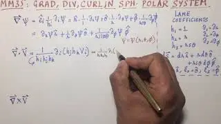 MM35: grad, div, curl in spherical polar coordinates