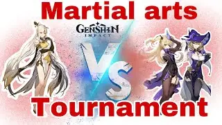 (MMD) PvP NINGGUANG VS LISA AND FISCHL MARTIAL ARTS TOURNAMENT| GENSHIN IMPACT