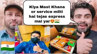 Tejas Express Executive Class ke asli maze khana hi khana || IRCTC Food || Indian Railway |pak react