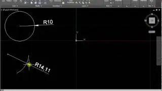 Radius in AutoCAD