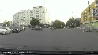 Morning car accident