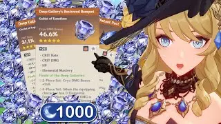 How many good artifacts can I get with ONLY 1000 resin in Genshin Impact?
