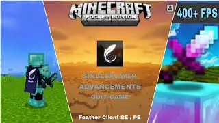Feather client for Minecraft pe 1.20 | Feather client for MCPE 1.20 |  Best client for Minecraft pe