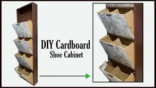 DIY Cardboard Shoe Cabinet / Shoe Organizer / Shoe Rack