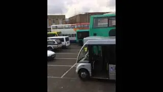 Norfolk green buses at kings Lynn bus station on Saturday 18th October 2014.