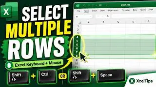 How to Select Multiple Rows in Excel - Mouse, Shift, Ctrl and Keyboard