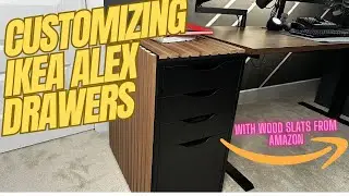 Customizing my IKEA gaming desk using wood slats from Amazon