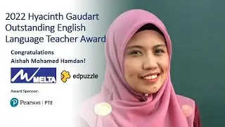 Announcement of the Recipient for 2022 Hyacinth Gaudart Outstanding English Language Teacher