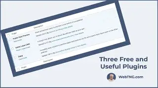 Three Free and Useful Plugins