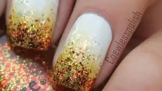 Olympic flame/fire nails