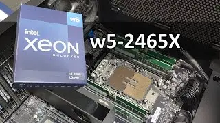 Xeon W5-2465X Workstation 16 Core Processor Unboxing