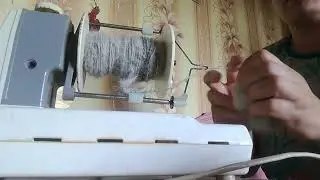 моё новое увлечение. Как прясть на электропрялке.