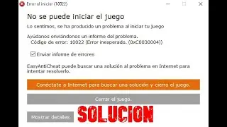 SOLUCION ERROR 10022 FORTNITE - (CAPITULO 3 - TEMPORADA 3)
