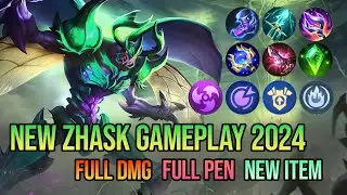 Revamped Zhask GamePlay 2024 | 22 Kill | Finally, My Main Hero Revamped.
