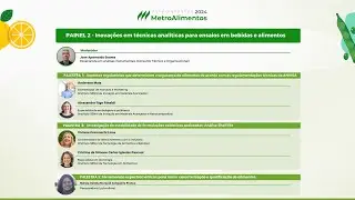 PAINEL 2 - Inovações em técnicas analíticas para ensaios em bebidas e alimentos
