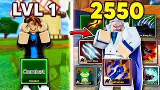 Noob to Max Level As GARP with GODHUMAN in Blox Fruits