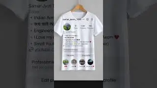 T shirt Instagram Screen Shot Photo Editing In PicsArt #shorts #viral