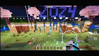 Happy New Year 2024 | Fireworks in Minecraft  @minecraft