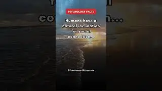 Humans have a natural inclination for social connection... #shorts