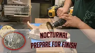 Nocturnal Build - Preparing a guitar body for finish