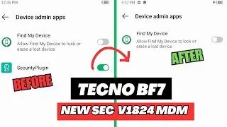 Tecno BF7 New Sec V1503, v1824 etc PLUGIN Removed 100% Permntly