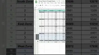 Group ROWS in Google Sheets | Grouping ROWS in Google Sheets | 1 Minute Google Sheet