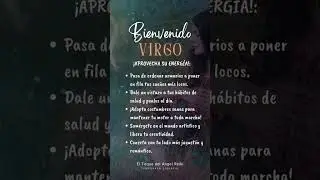 *CÓMO APROVECHAR LA TEMPORADA DE VIRGO ♍*
