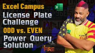 Excel Campus License Plate Challenge: Odd vs. Even Days & License Plates