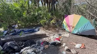 Going Inside Dangerous Hidden Tampa Florida Homeless Camps