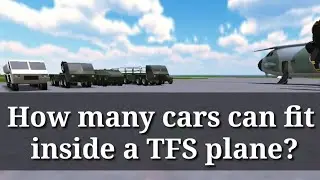 How many cars can fit inside a TFS planes?