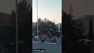 Street drummer...
