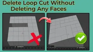 How To Delete Loop Cut In Blender Without Deleting Faces